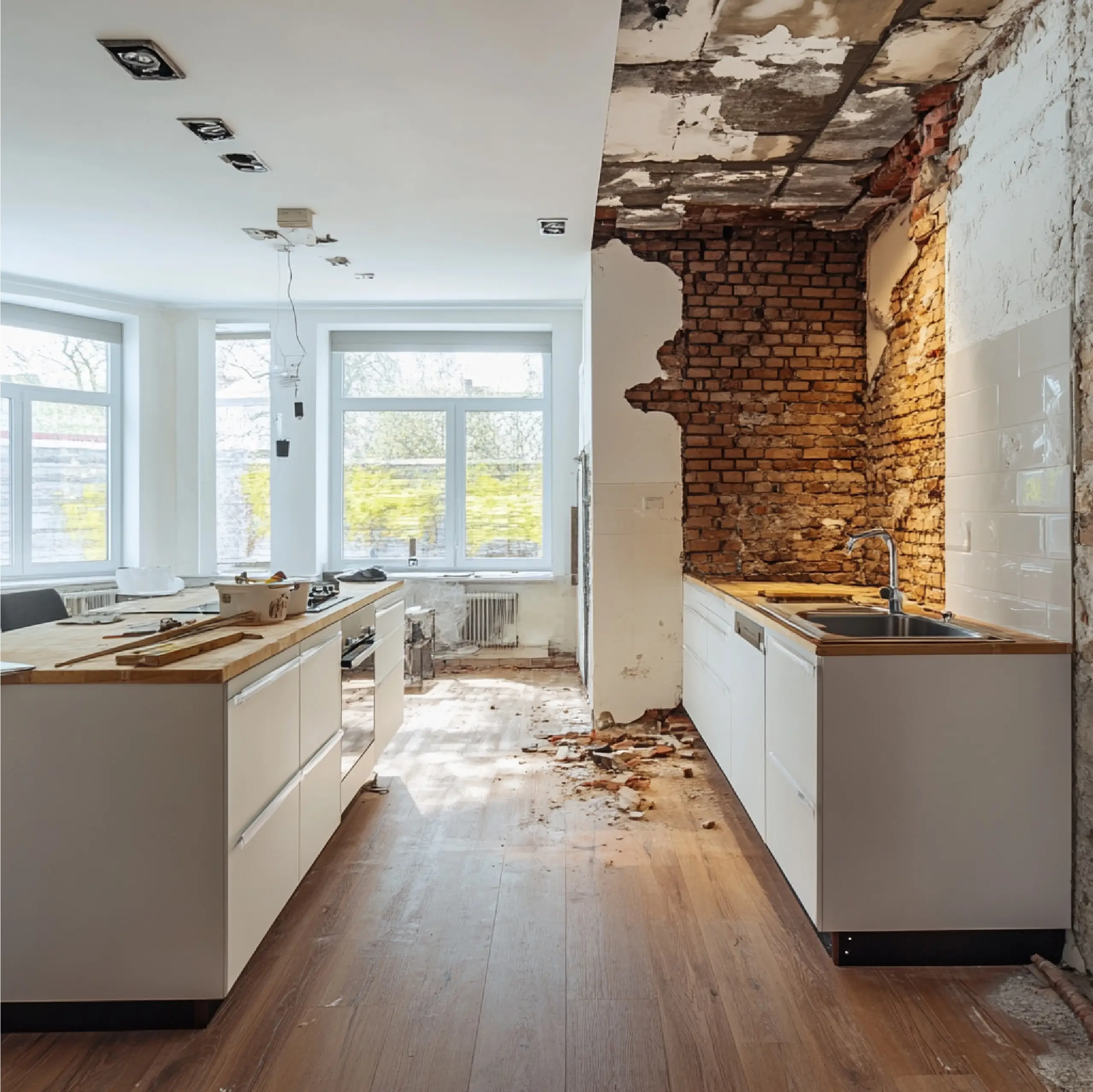 Demolition Kitchen Structure